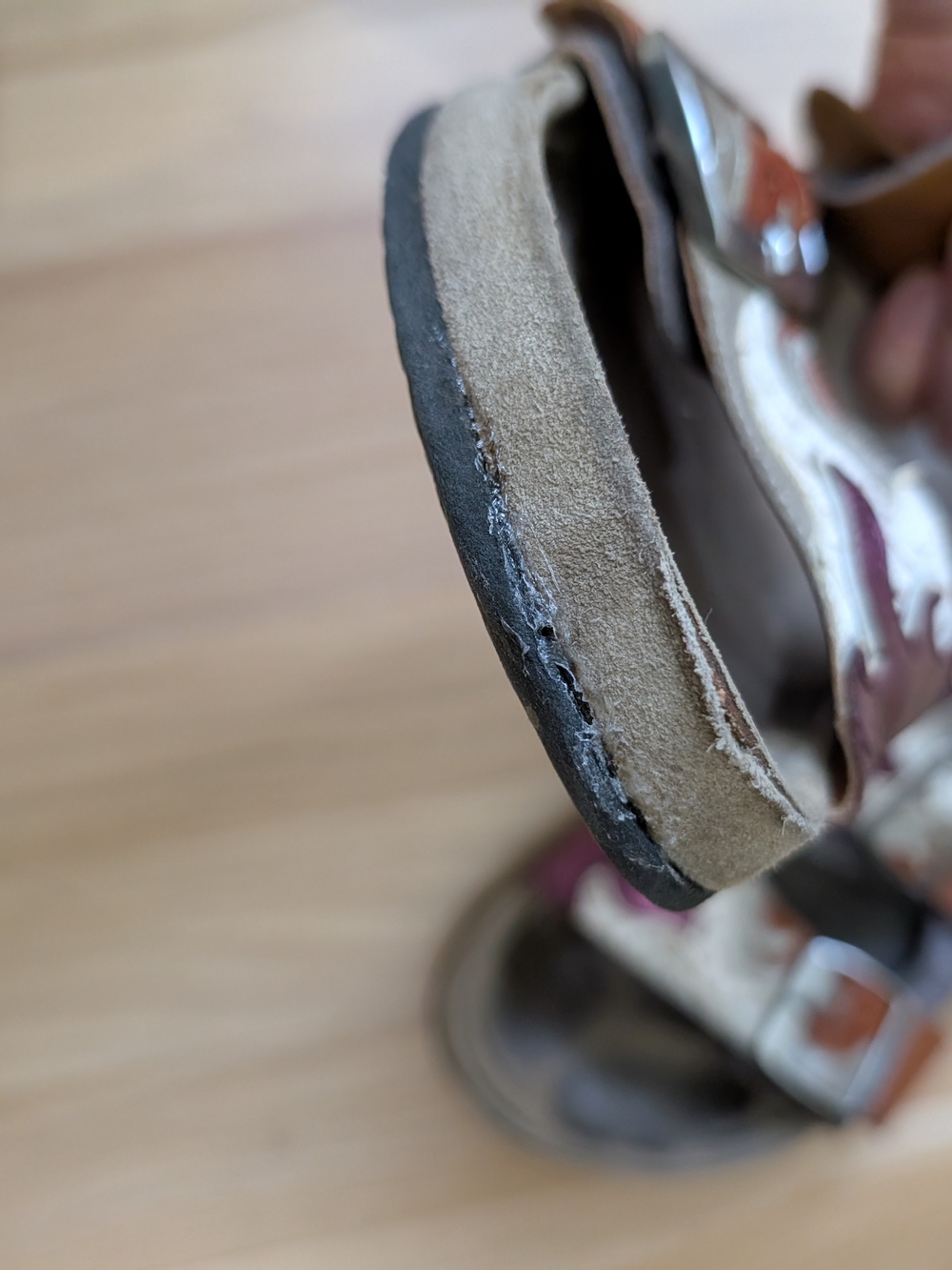 Isabel Marant Metallic Purple, Brown & Cream Double-Buckle Slide Sandals Size 38 - Picture 10 of 15